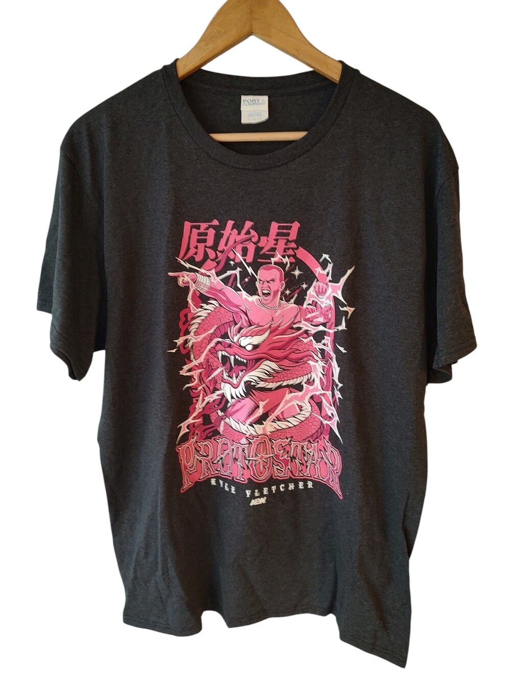 New- AEW Kyle Fletcher Protostar Short Sleeve T-shirt Size Large